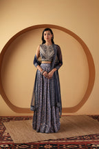Peacock Lengha Set