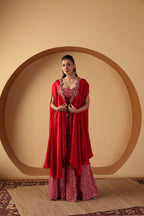 Dove Sharara & Cape Set