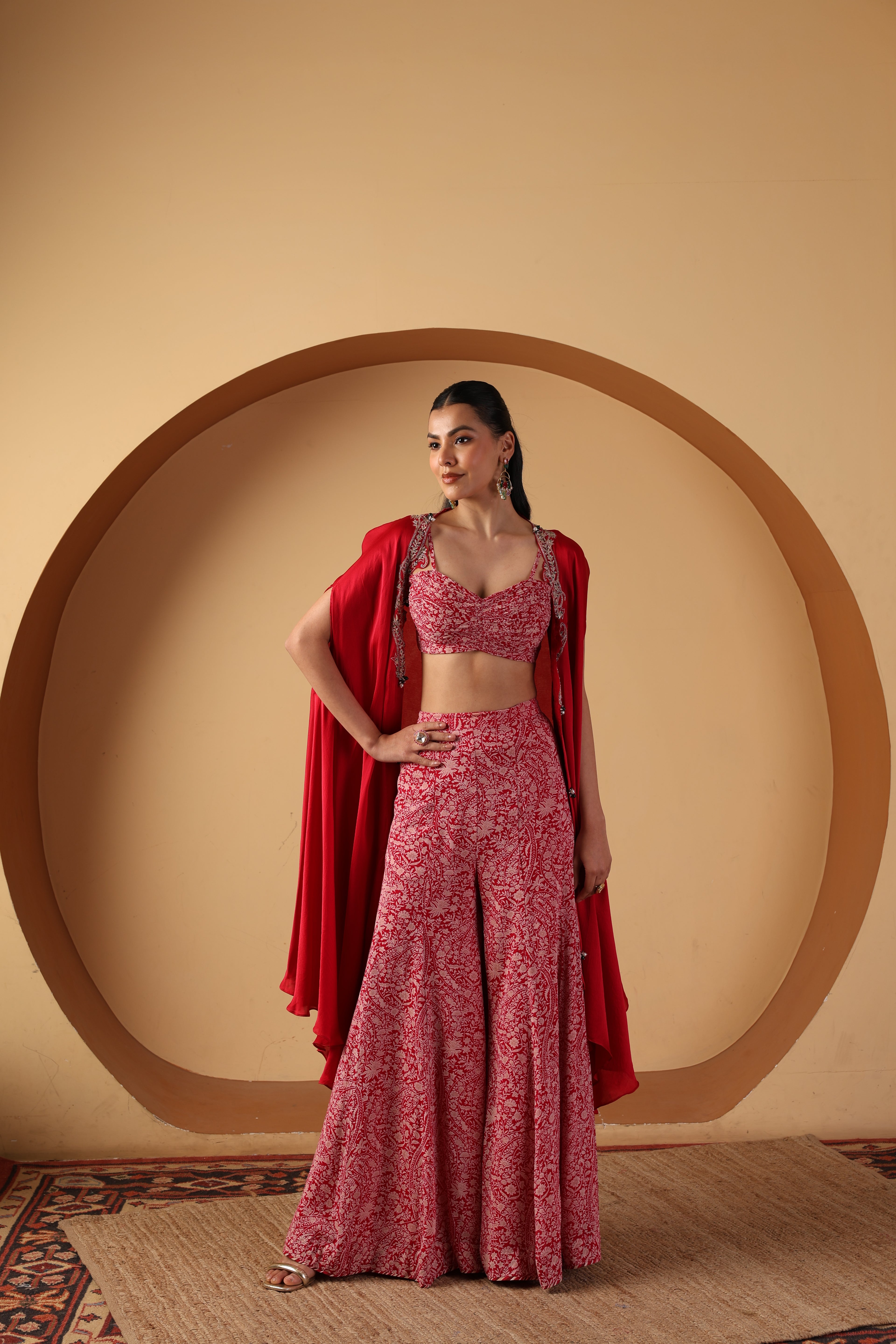 Dove Sharara & Cape Set