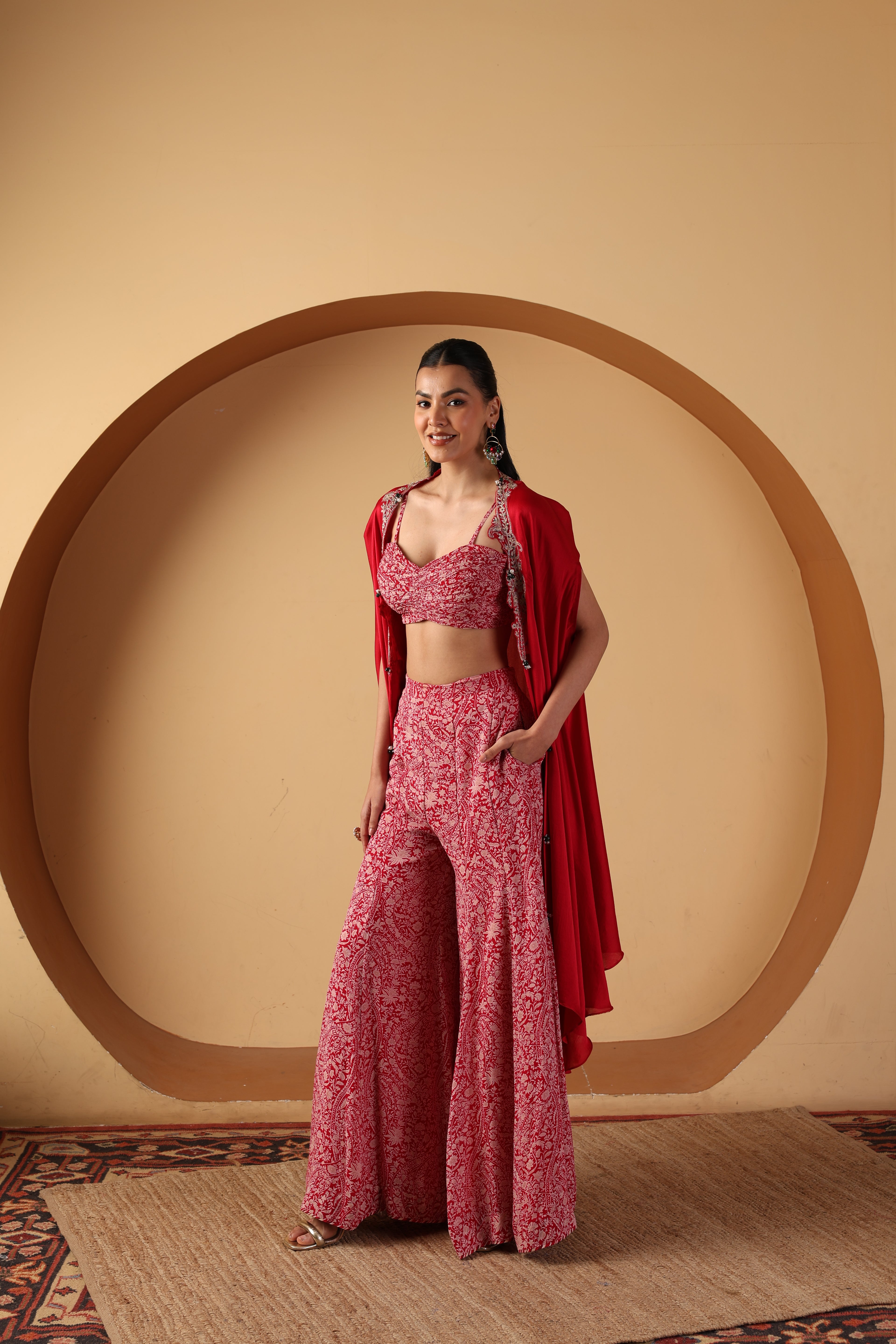 Dove Sharara & Cape Set