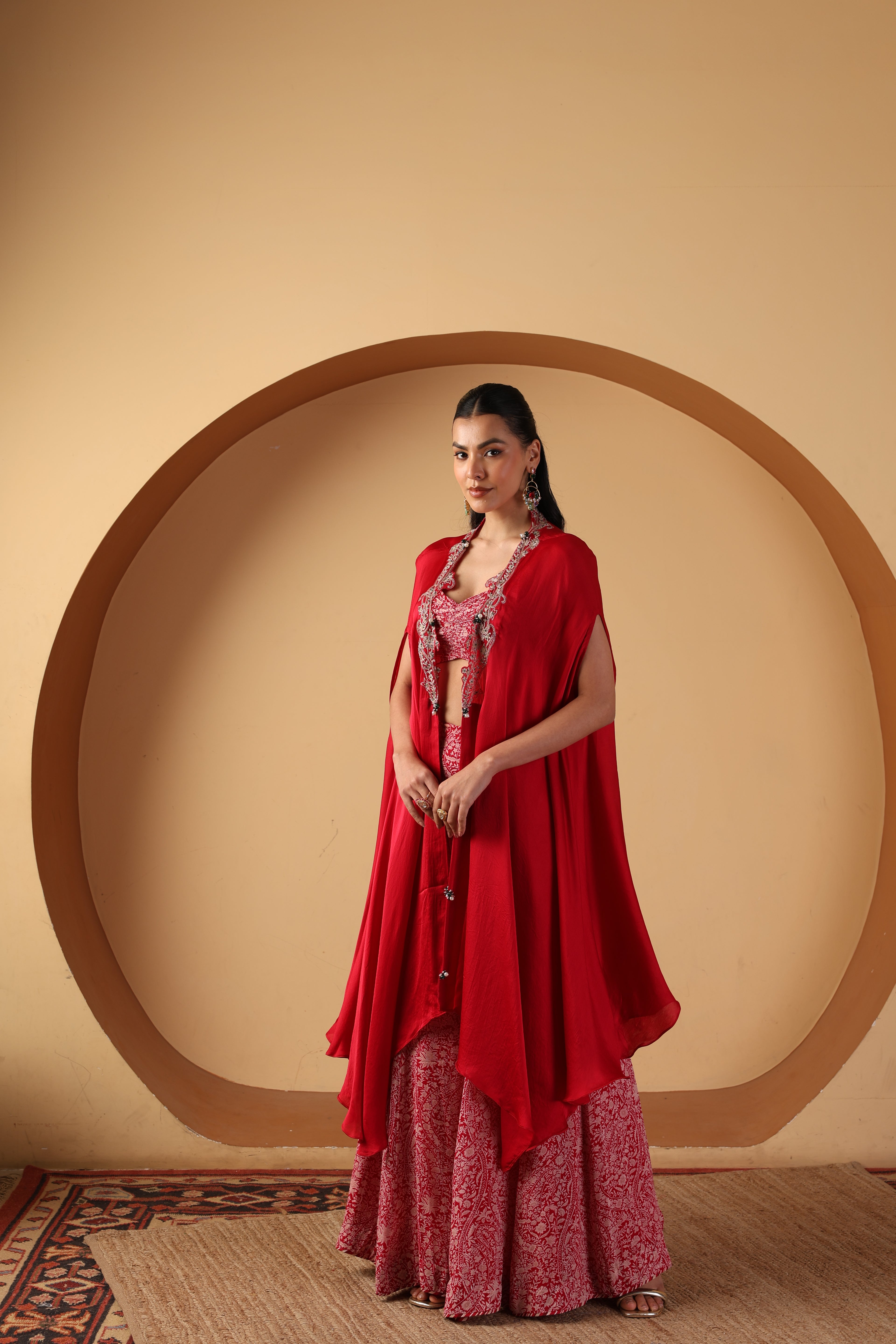 Dove Sharara & Cape Set