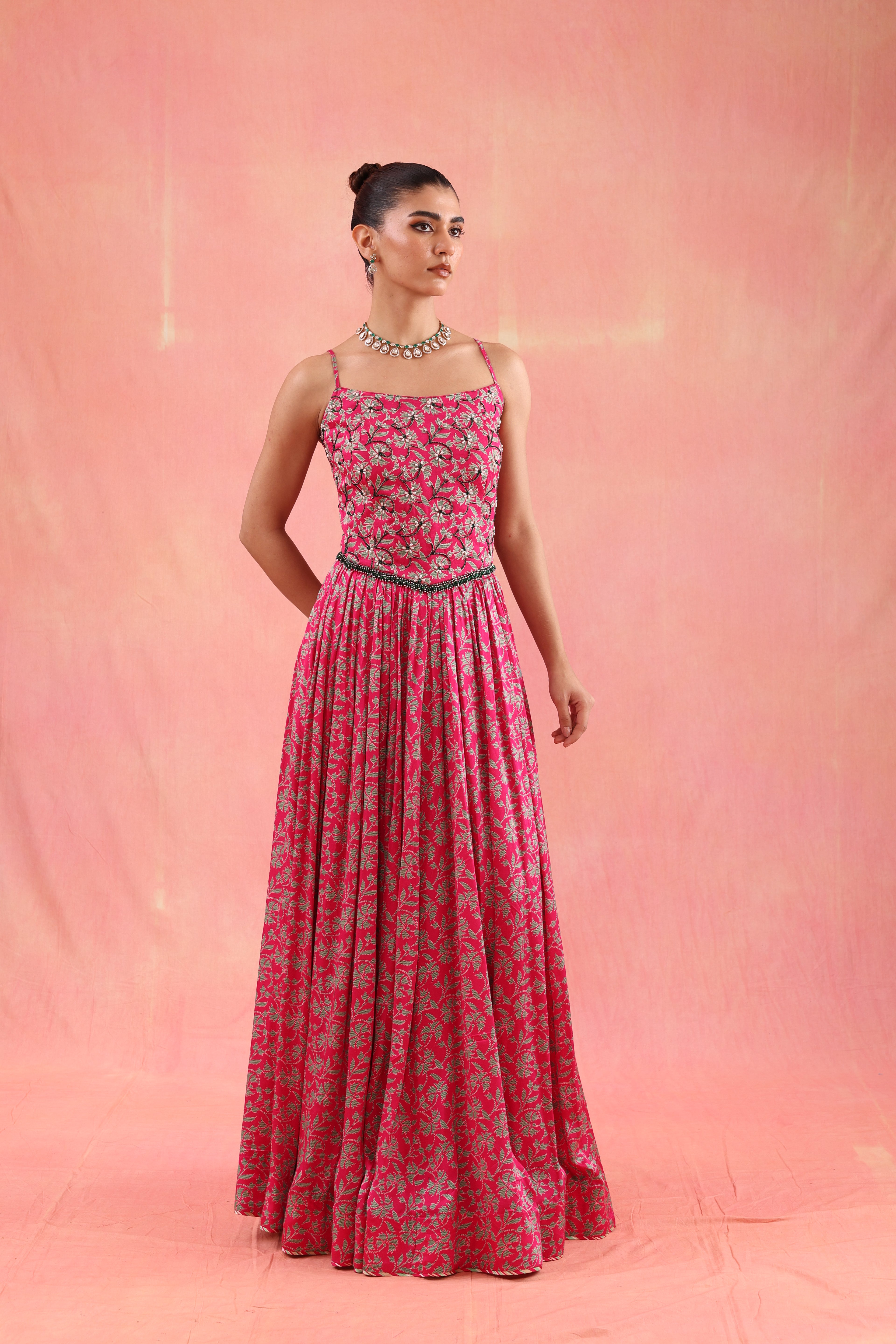 Flamingo Lehenga Set