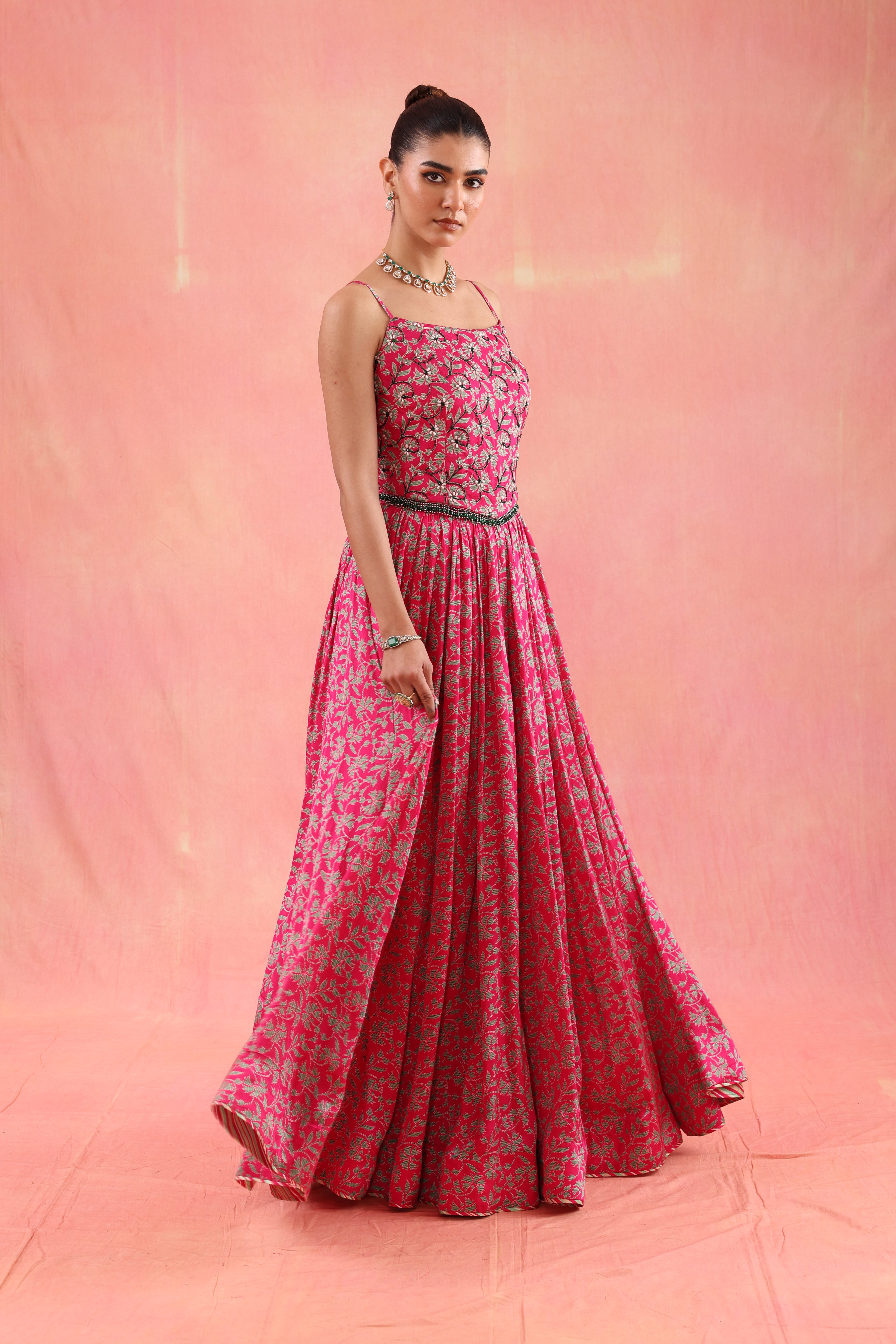 Flamingo Lehenga Set