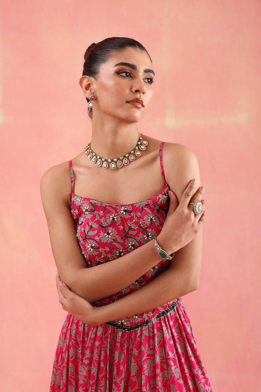 Flamingo Lehenga Set