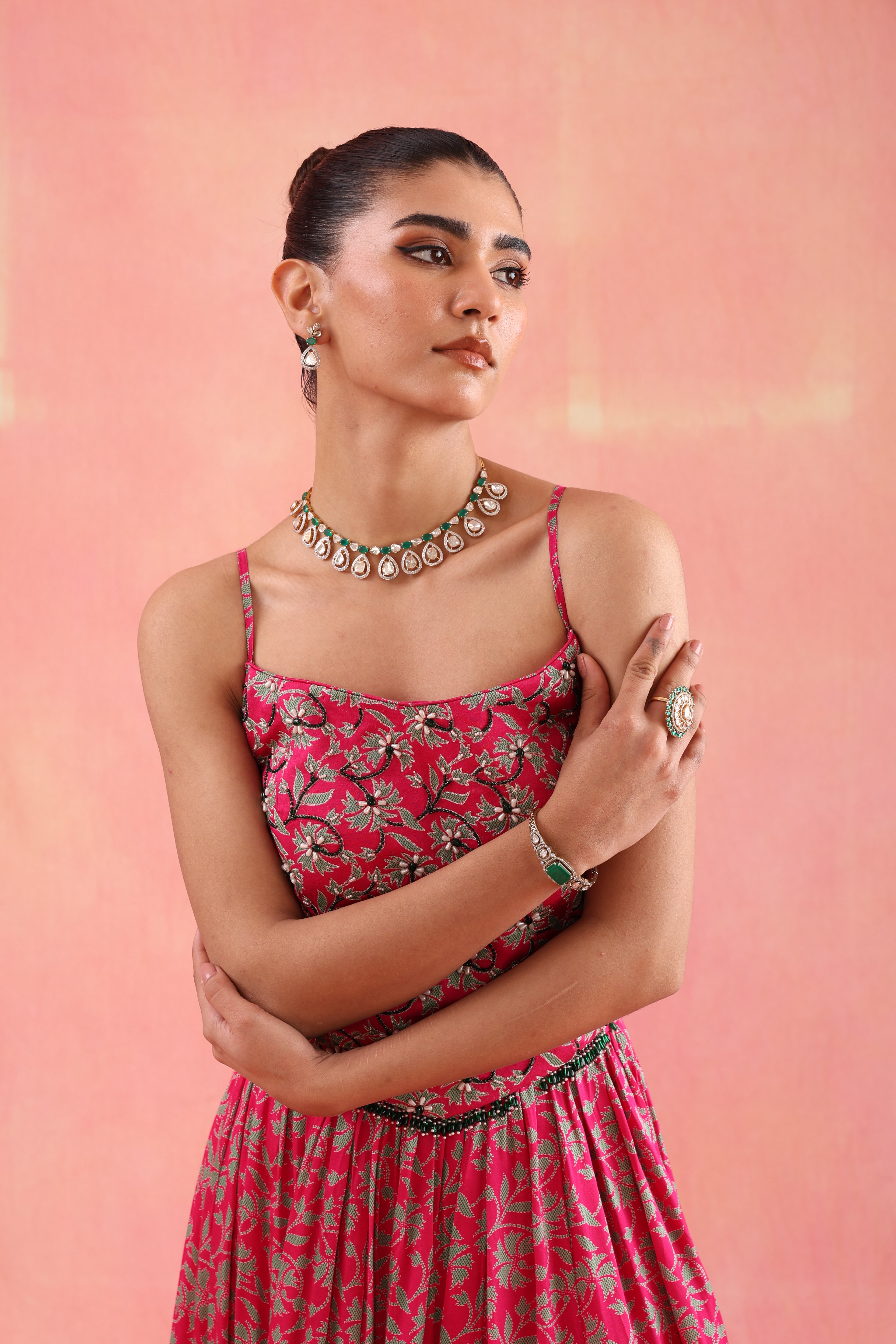 Flamingo Lehenga Set