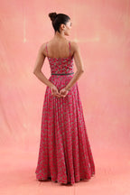 Flamingo Lehenga Set