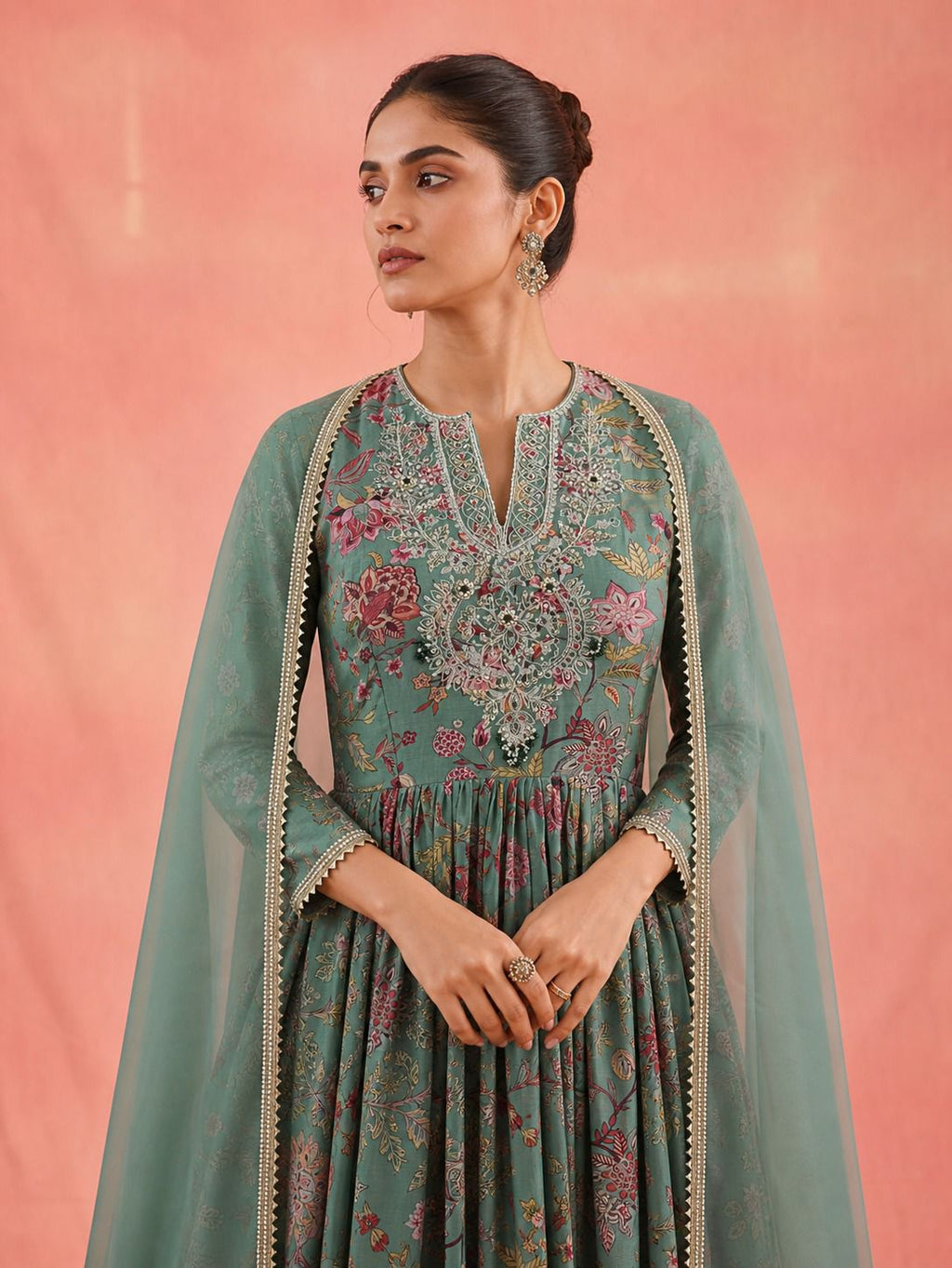 Gul-Bela Anarkali Set