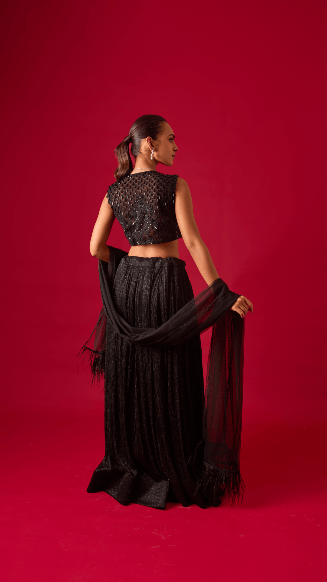 Dark Allure Lehenga Set