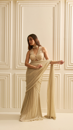 Ivory Dusk Draped Saree