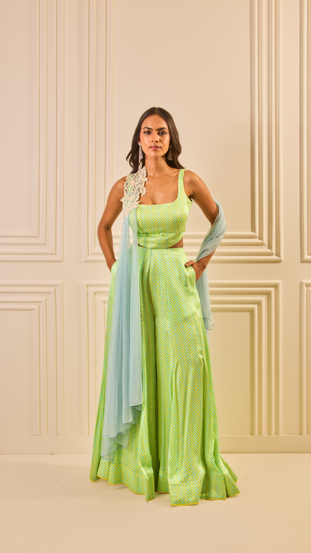 Wave After Wave Sharara Set