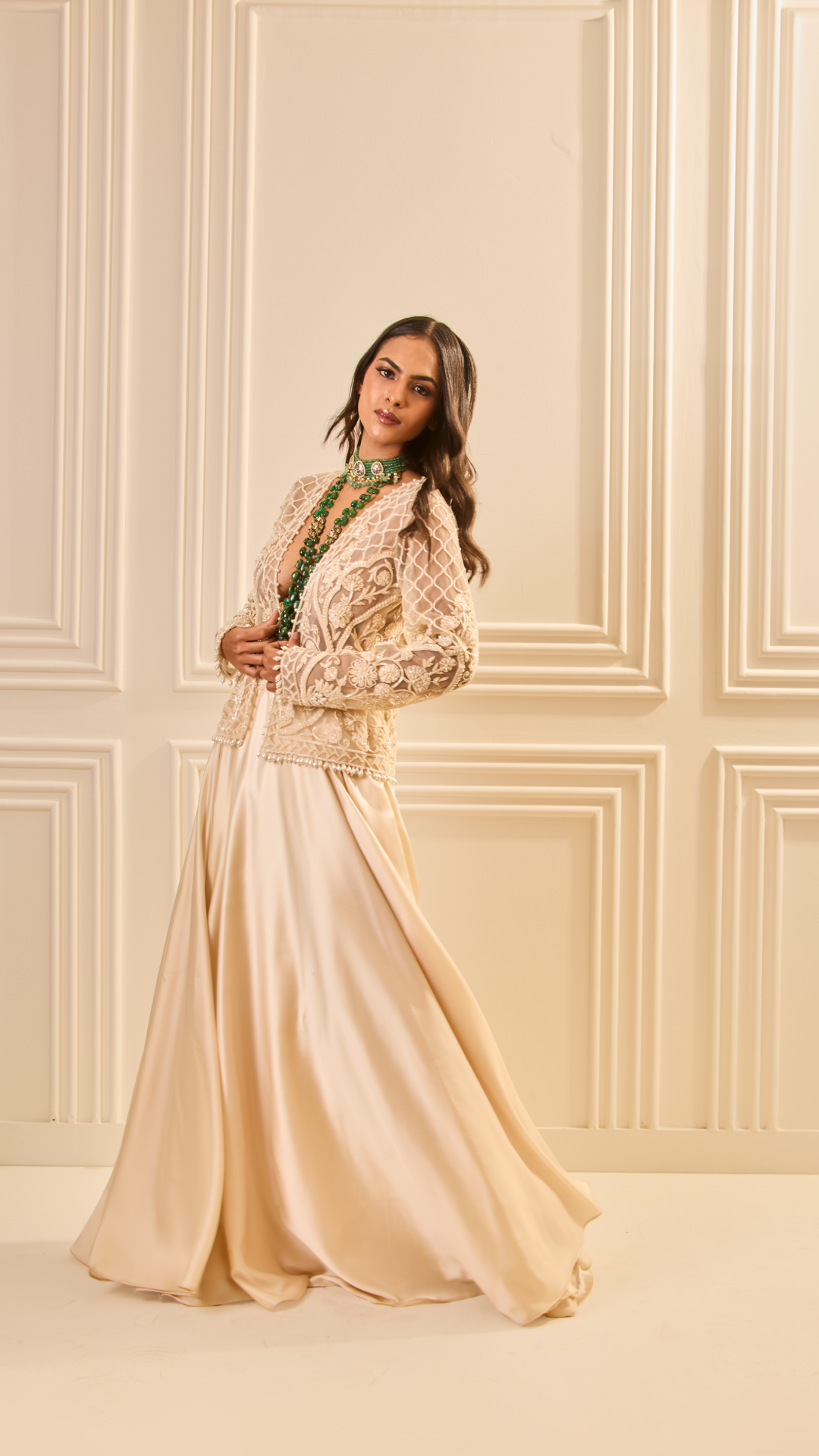 Champagne Glow Lehenga Set