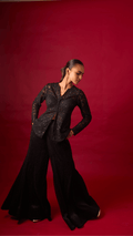 Midnight Rendezvous Peplum Set
