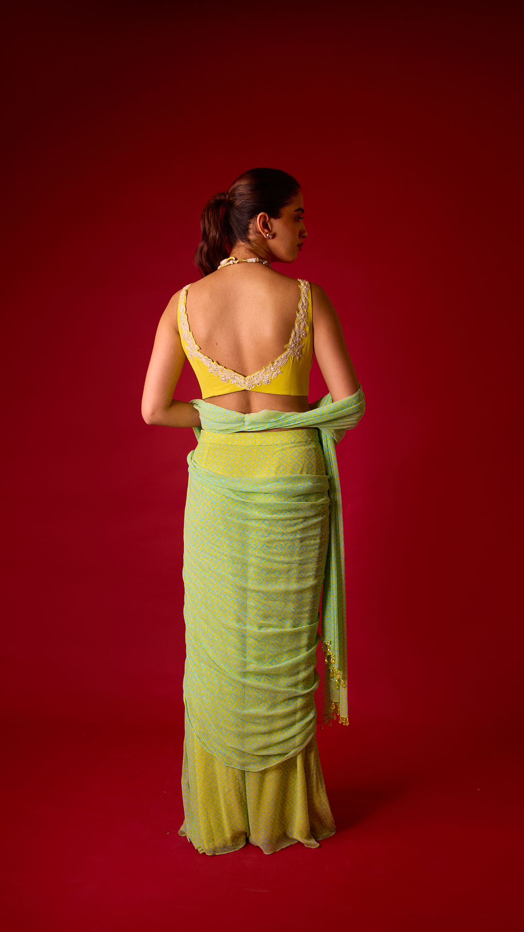 Topaz Draped Saree