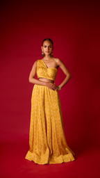 Sunehri Sharara & Draped Top