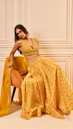 Satrangi Lehenga Set