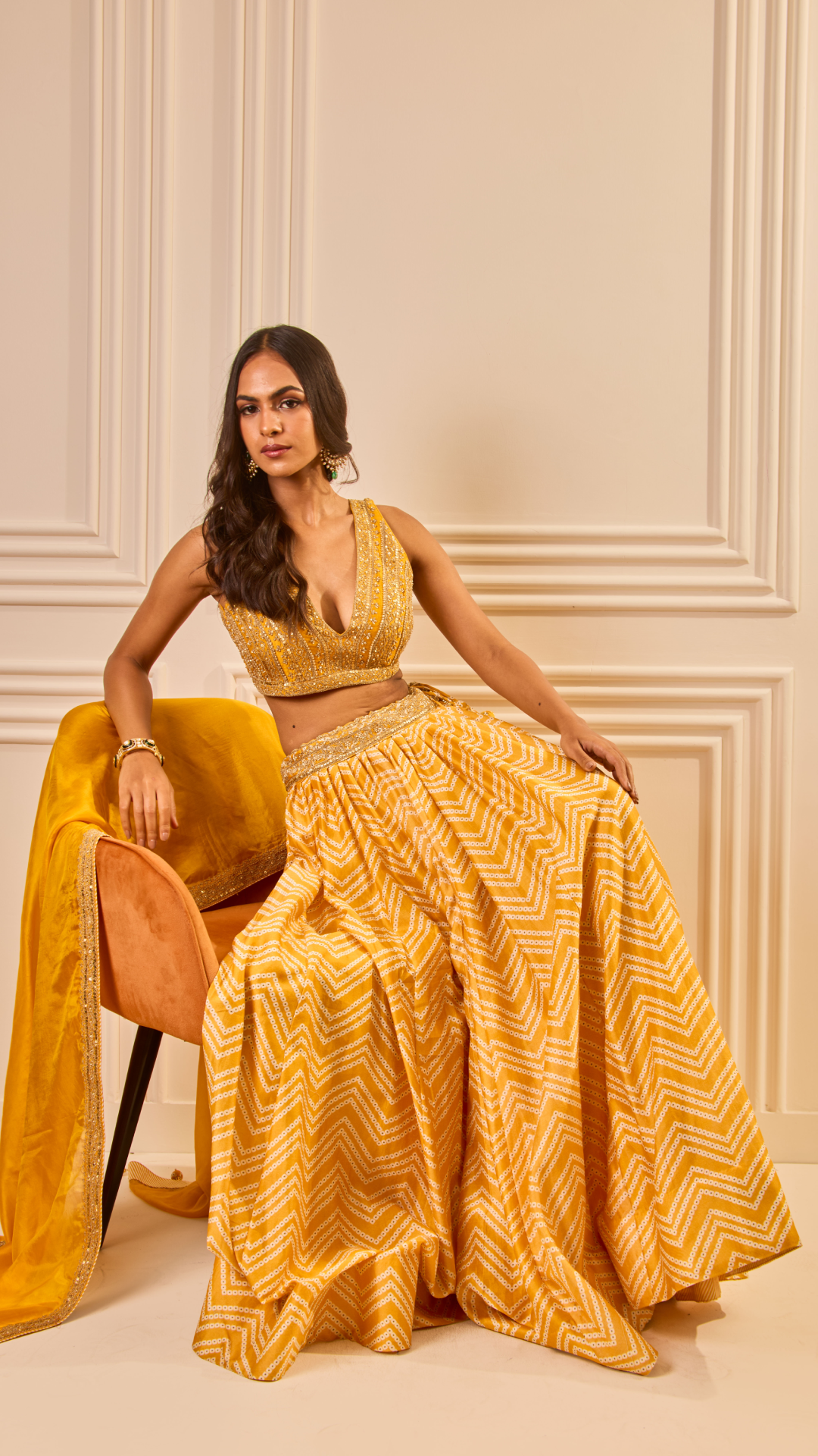 Satrangi Lehenga Set