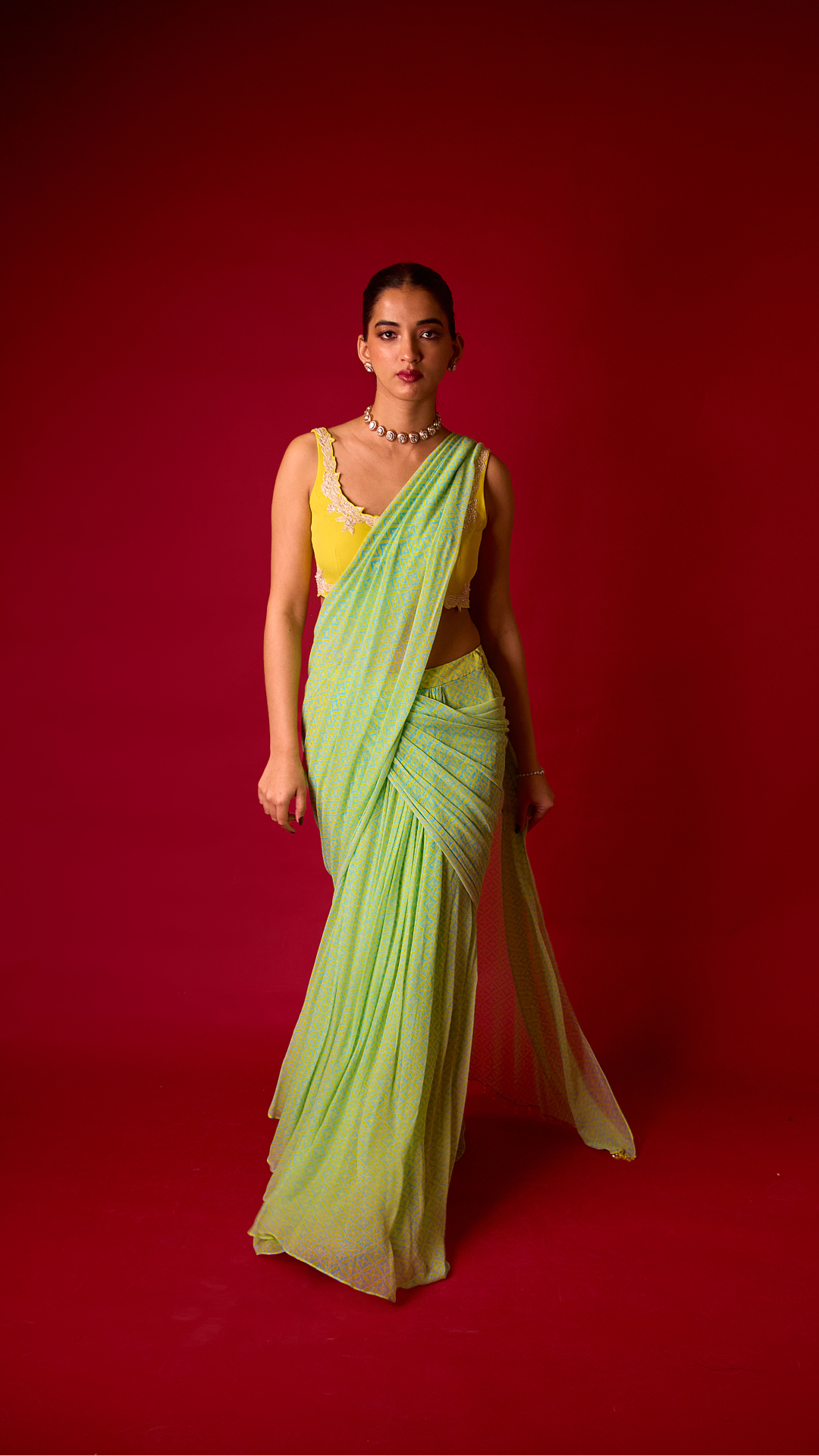 Topaz Draped Saree