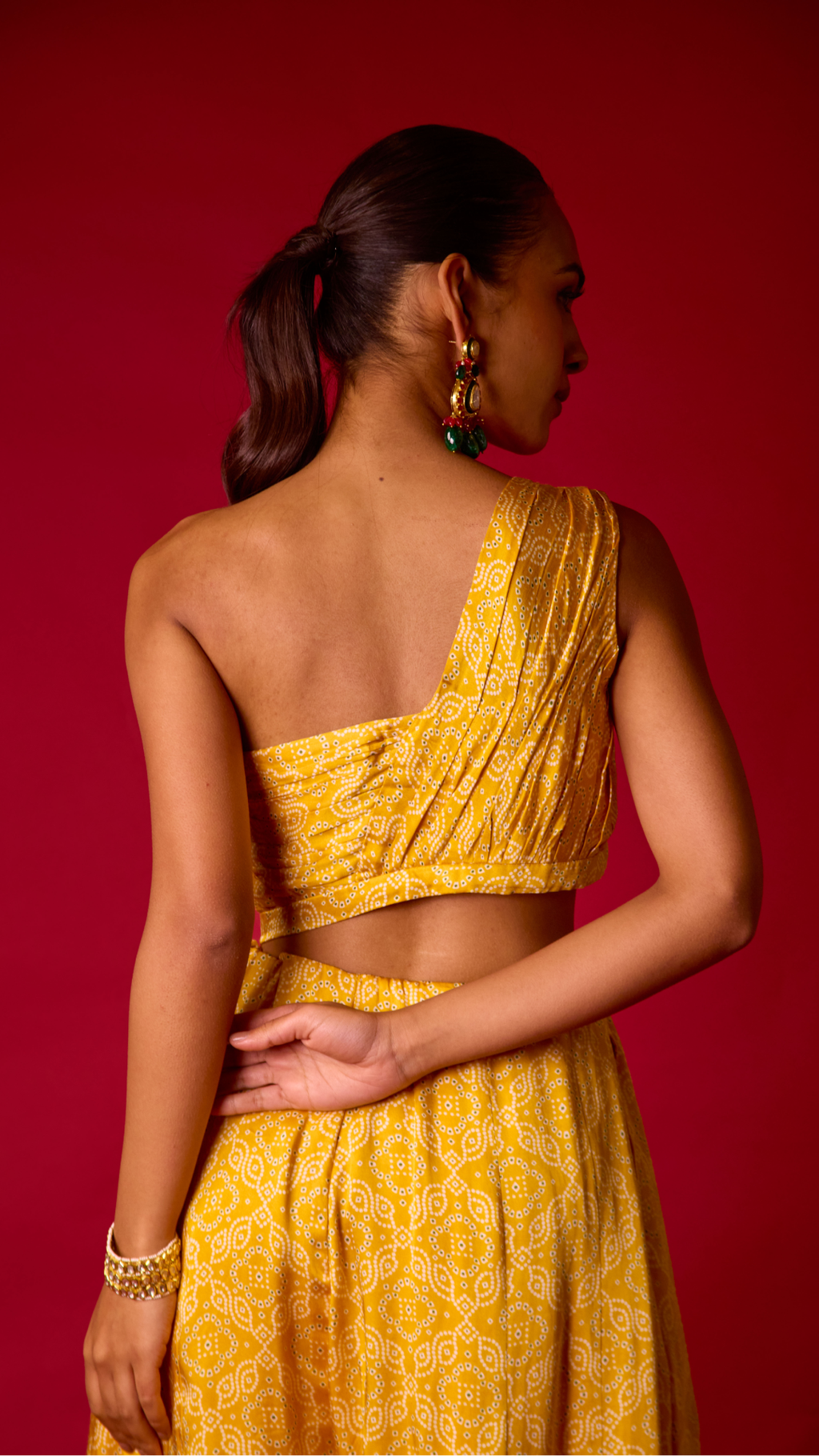 Sunehri Sharara & Draped Top