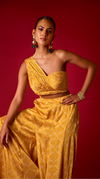 Sunehri Sharara & Draped Top