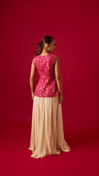 Blush Mirage Peplum Set