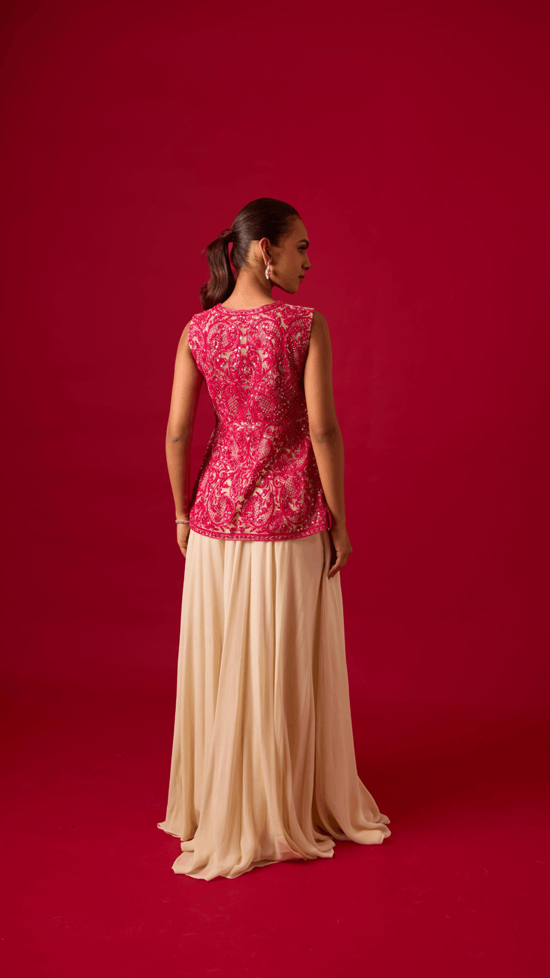 Blush Mirage Peplum Set