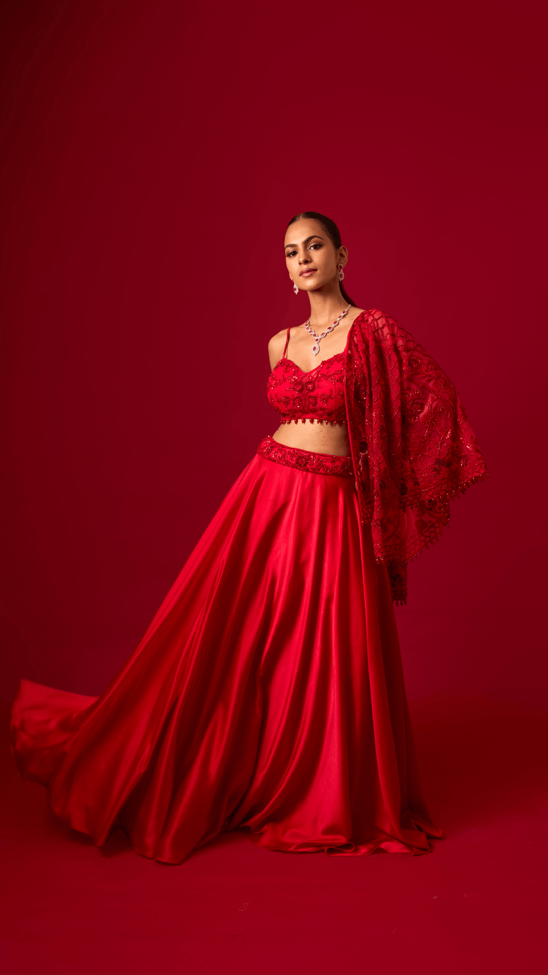 Crimson Kiss Lehenga Set