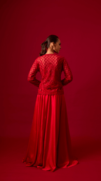Crimson Kiss Lehenga Set