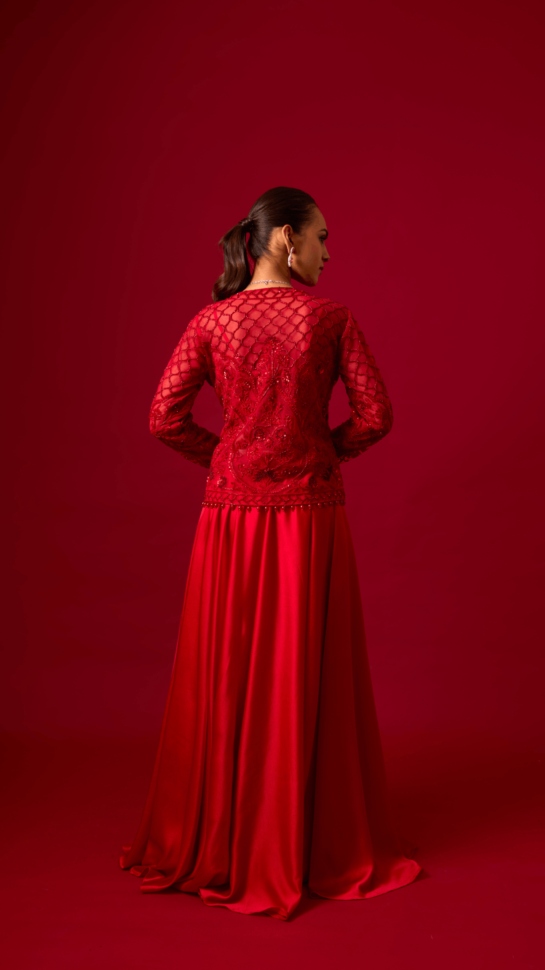 Crimson Kiss Lehenga Set