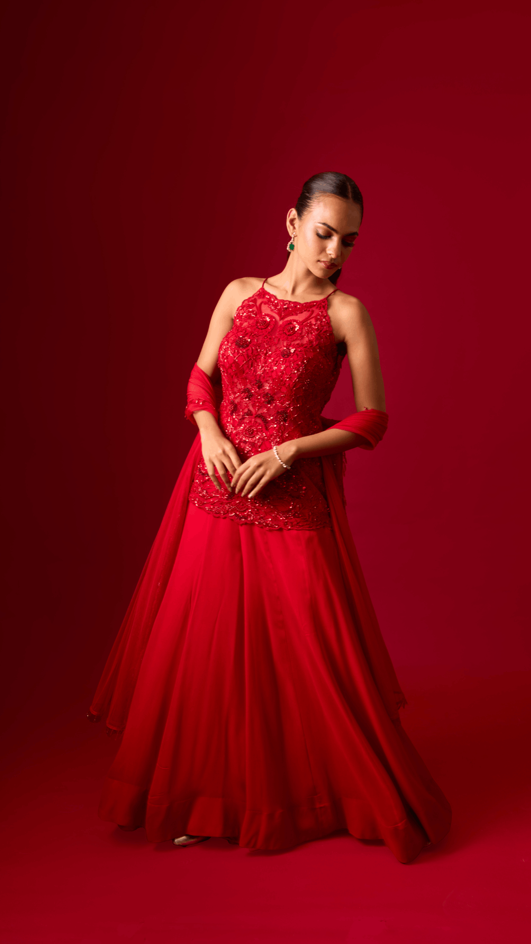 Rosé Bloom Sharara Set